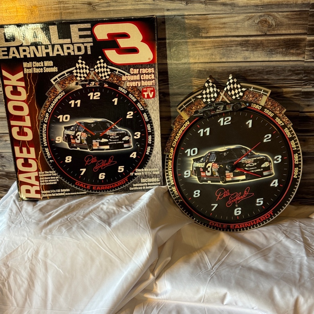 Race Car Wall Clock with Real Sounds.